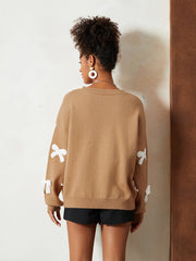 3D Bow Teddy Sweatshirt