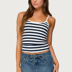 Blue Striped Tank Top