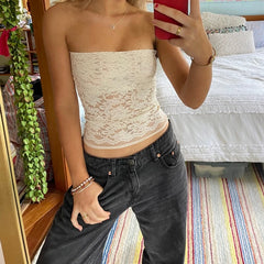 Lace Tube Top