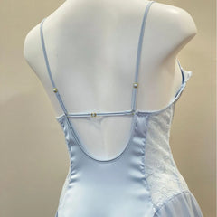 Lace Mesh Patchwork Frill Cami Nighdress