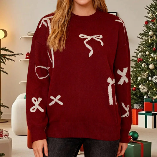 Red Bow Sweater