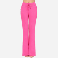 High Waist Drawstring Flare Leggings Yoga Pants