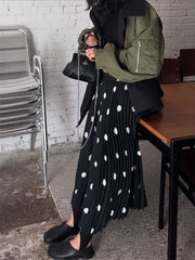 Polka Dot Maxi Skirt