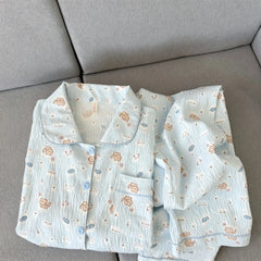 Dachshund Kawaii Print Pajama Set