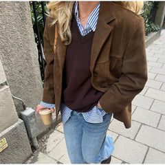 Brown Suede Jacket