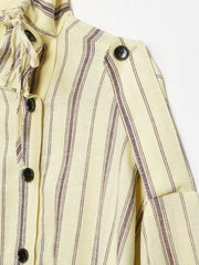 Stripe Drawstring Jacket
