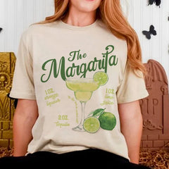 Margarita Cocktail Lover Short Sleeve Cotton T-Shirts Unisex