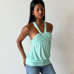 V-neck Strap Halter Tank Top