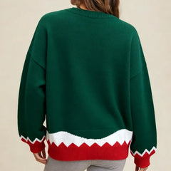 Christmas Tree Graphics Pullover Sweater