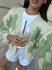 Stripe Pattern Cardigan