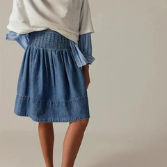 Denim Midi Skirt