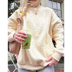 Floral Print Sweatshirt