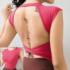 Short Sleeve Blouse Plus Size Fitness Workout Shirt