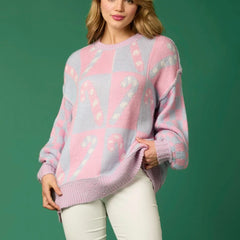 Halloween/Christmas Print Sweater