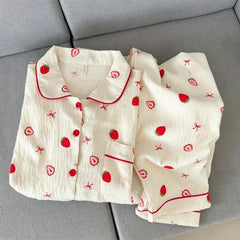 Dachshund Kawaii Print Pajama Set