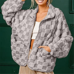Checkered Sherpa Jacket