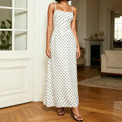 Polka Dot Slip Long Dress