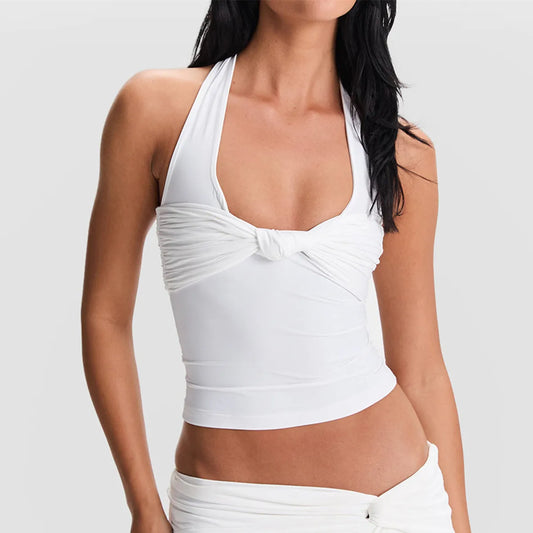 Halter Knotted Tank Top