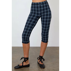 Textured Pattern Cropped Leggings
