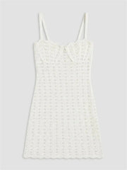 Pointelle Knit Cami Mini Dress