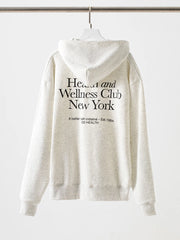 Grey Health and Wellness Club Graphic Hoodie