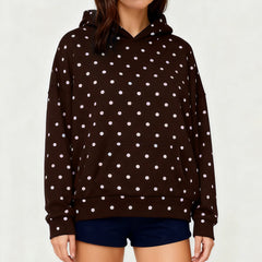 Polka Dot Printed Hoddie