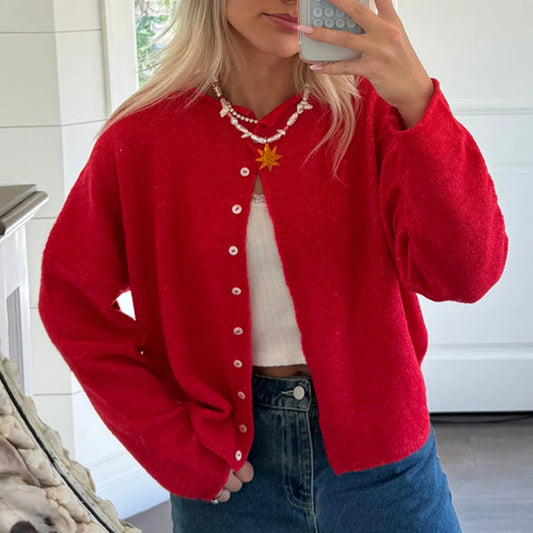 Button Knitted Cardigan