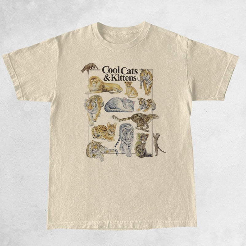 Cool Cats And Kittens Graphic T-Shirt