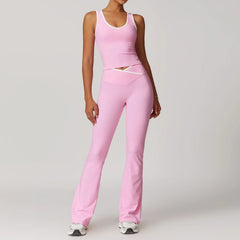 Person wearing a pink athletic outfit 