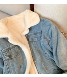 Denim Fur Lining  Jacket