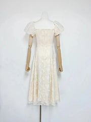 White lace dress on a mannequin 