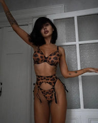 Leopard Print Lingerie Set