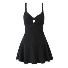 Solid Bow Tank Mini Dress l