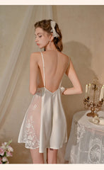 Lace Pachwork Slip Nightdress
