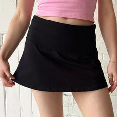 Low Waist Tennis Skirt Built-in Shorts