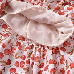 Cherry Print Strap Midi Dress - Free From Label