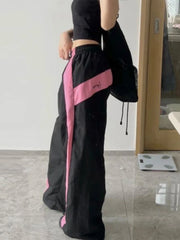 Women Hip Hop Baggy Straight Streetwear Trousers