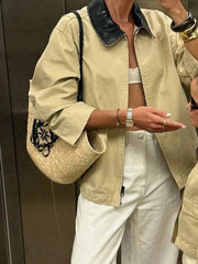 Colorblock Zip Jacket