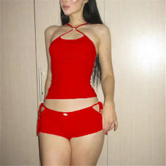 Cami Cut Out Top And Boxer Set