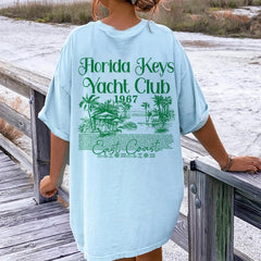 Florida Yacht Club Back Print T-Shirt - Free From Label