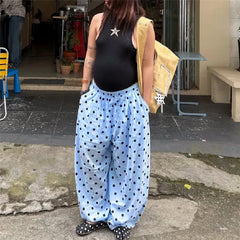 Polka Dot Wide Leg Pants