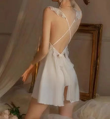 Ruffles Butterfly Mesh Nightdress