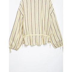 Stripe Drawstring Jacket