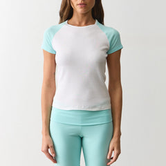 Crewneck Raglan Cropped T-Shirt