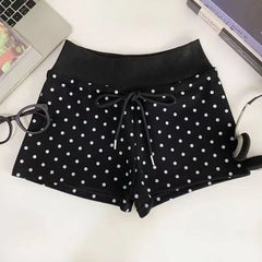 Polka Dot Drawstring Shorts
