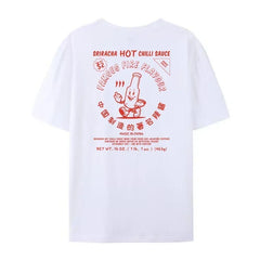 Chilli Sauce Back Print Funny Food Oversized Tees 