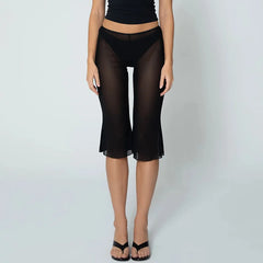 See Through Cover Up Capri Pants