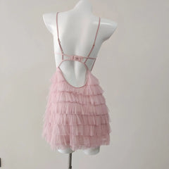 Mesh Tiered Cami Nighdress