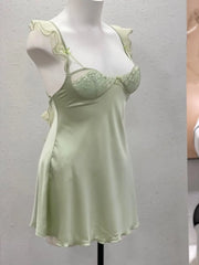 Ruffles Butterfly Mesh Nightdress