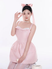 Satin Bodice Mini Dress